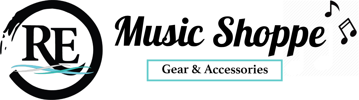 Logo for the music shoppe