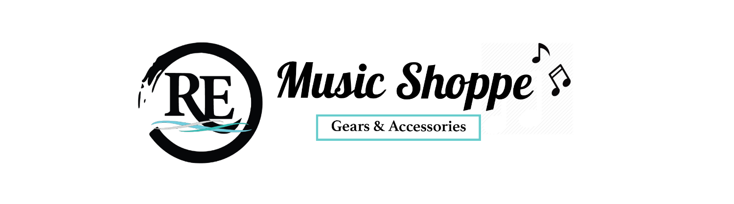 Logo for the music shoppe